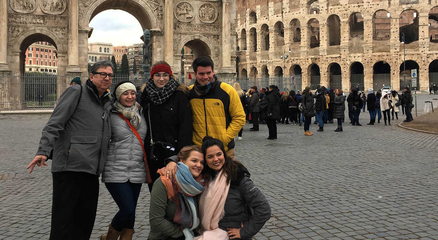 Group of students in study abroad program